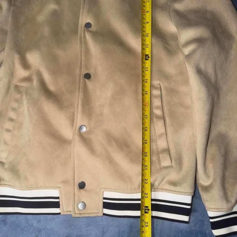 Zara Mens Suede Bomber Jacket